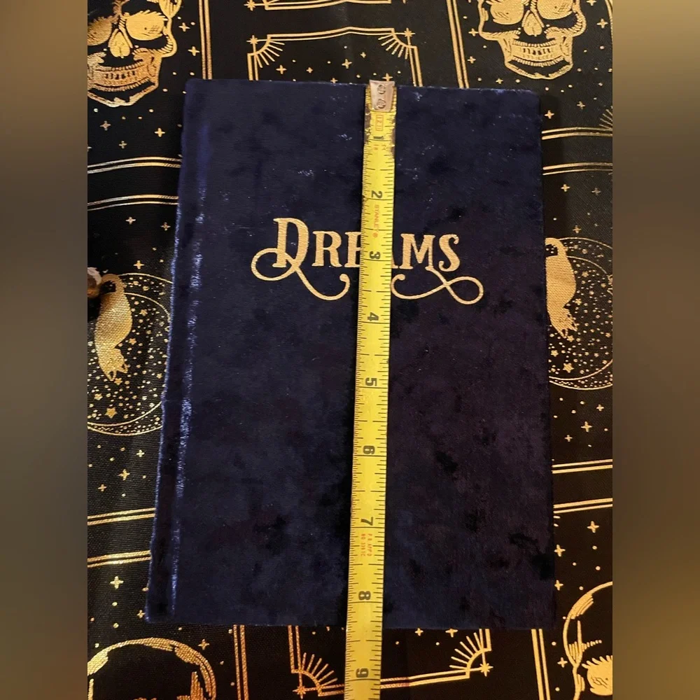NWOT ECCOLO Blue Velvet Covered DREAMS Journal